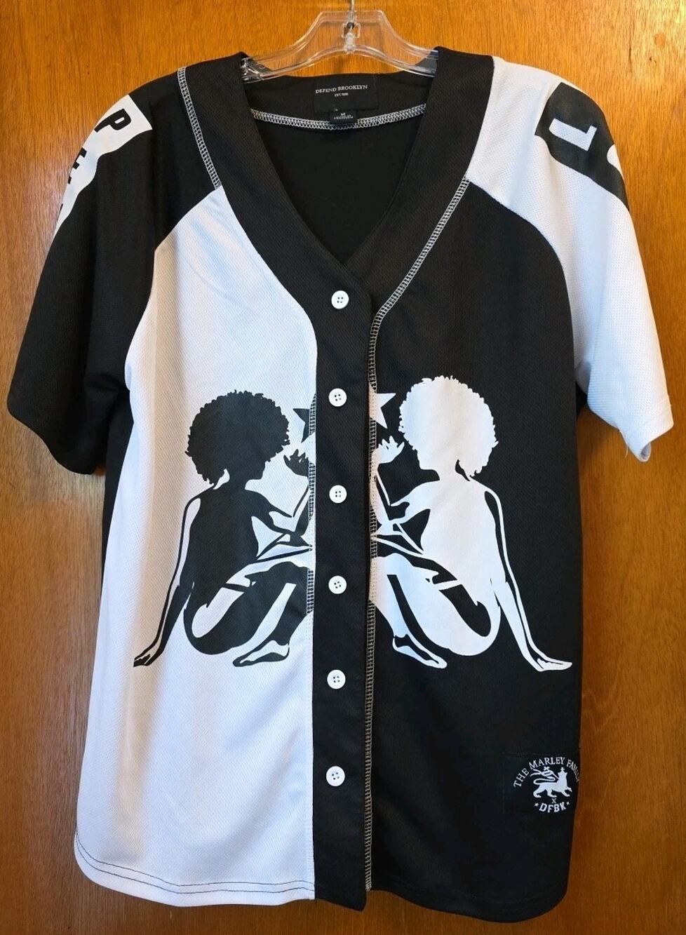 Defend Brooklyn Shirt Unisex Medium Jersey Black White The Marley Family